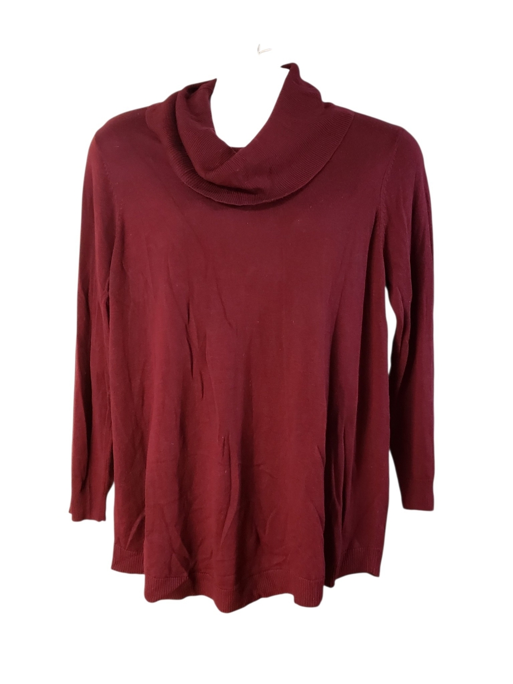 NWT Two Twenty Five Women’s Burgundy Cowl Neck Sweater 1X